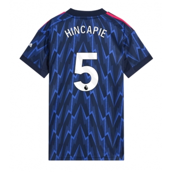 Billige Fotballdrakt Arsenal Piero Hincapie #5 Replika Bortedrakt Dame 2025-26 Kortermet